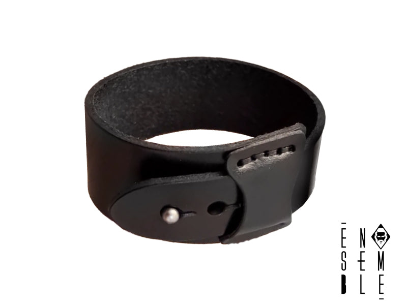 Braccialetto in Vera Pelle: Cintura Punk Hip-Hop 38 mm