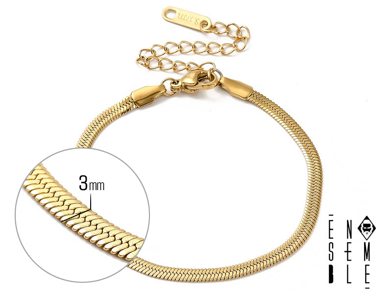 Avvolgi il tuo polso con la seduzione! Questo braccialetto è così sinuoso e affascinante che ti farà sentire come una diva di Hollywood. Resistente come l'acciaio e sensuale come un serpente, è l'accessorio perfetto per chi ama farsi notare con stile. Preparati a conquistare il mondo (o almeno la prossima festa)!