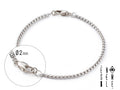 "Minimal steel" bracelet with steel box mesh 
