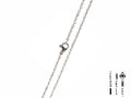 Collana uomo Ensemble in acciaio maglia Rolò chain argentato