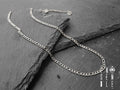 Collana uomo Ensemble maglia Figaro in acciaio 3 mm