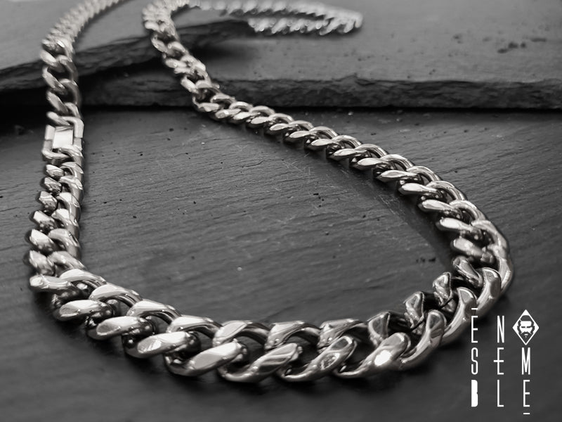 Collana uomo Ensemble maglia Cubana 9 mm
