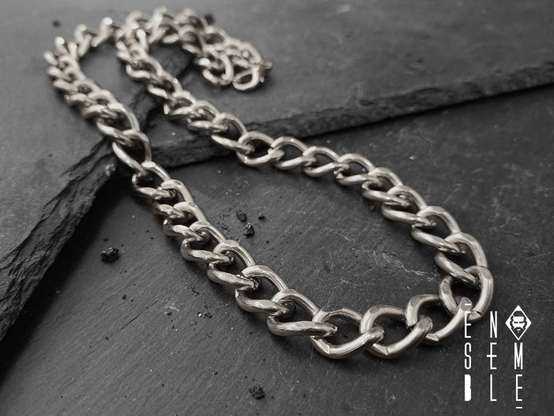 Collana maglia Grumette da 11 mm con pratico moschettone come chiusura