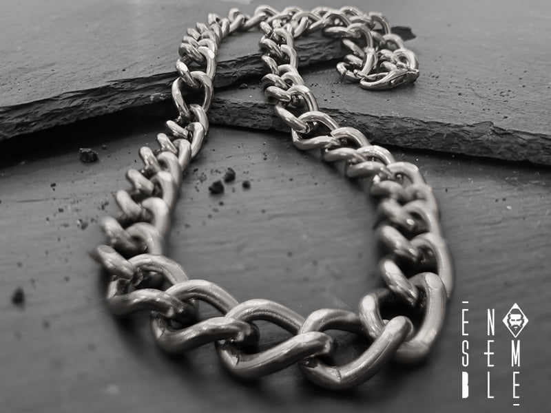 Collana uomo Ensemble maglia Groumette 11 mm