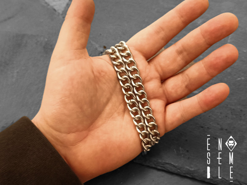 Men's Ensemble Cuban link necklace 9 mm 