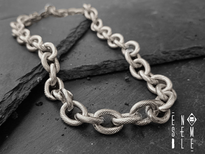 Collana uomo Ensemble maglia Forzatina da 12 mm