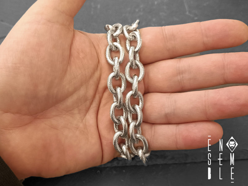 Ensemble stainless steel Forzatine chain man necklace 