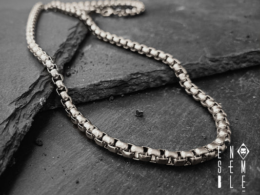 Men's Ensemble 5mm Box Chain link necklace 