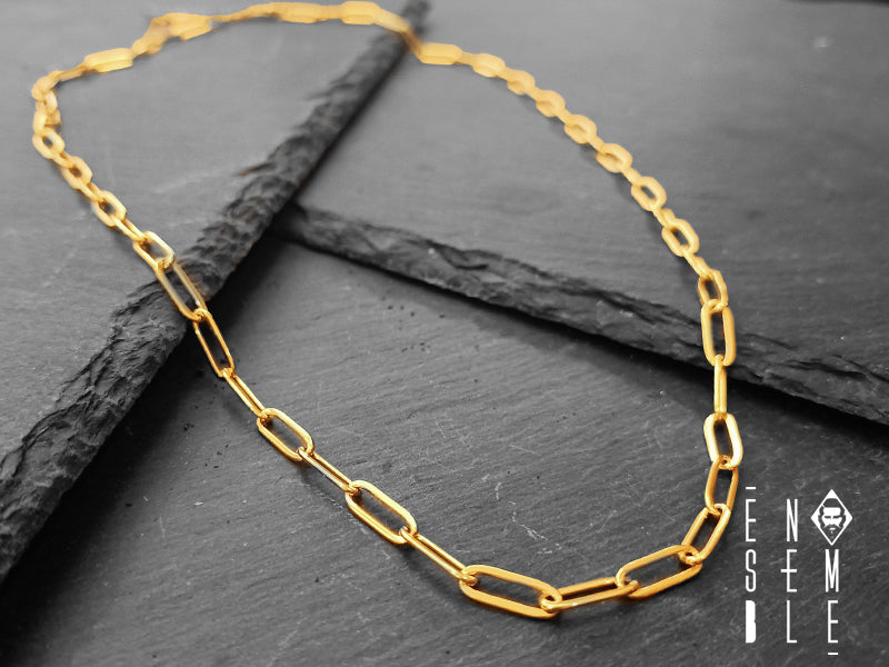 Collana uomo Ensemble Graffetta dorata 4 mm