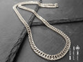 Collana uomo Ensemble maglia Grumetta in acciaio 8 mm