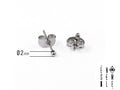 Single steel ball earring 