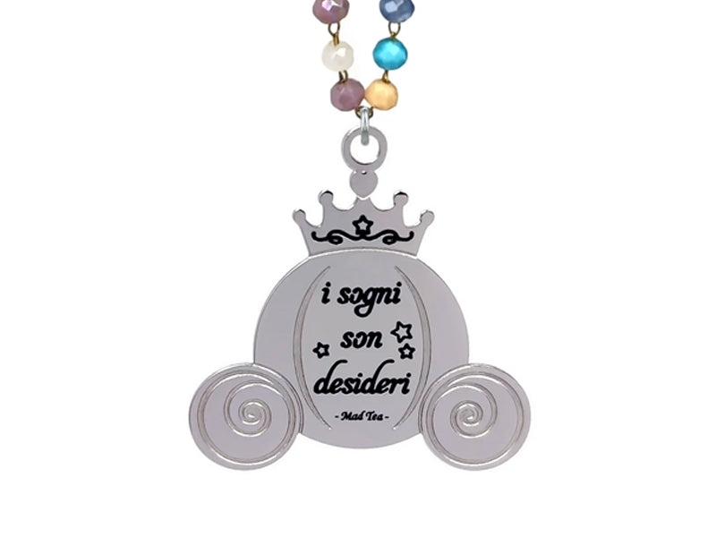 Collana carrozza di Cenerentola “I sogni son desideri”