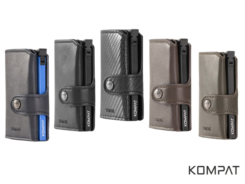 Collezione completa portafogli portacarte Kompat X