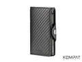 Portafoglio Kompat S CLIP anti RFID Carbon Nero