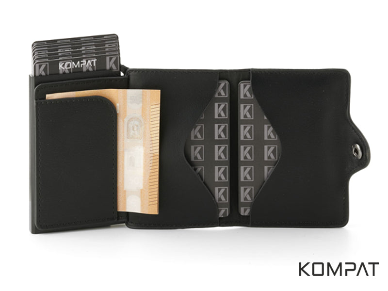 Portafoglio Kompat S CLIP anti RFID interno