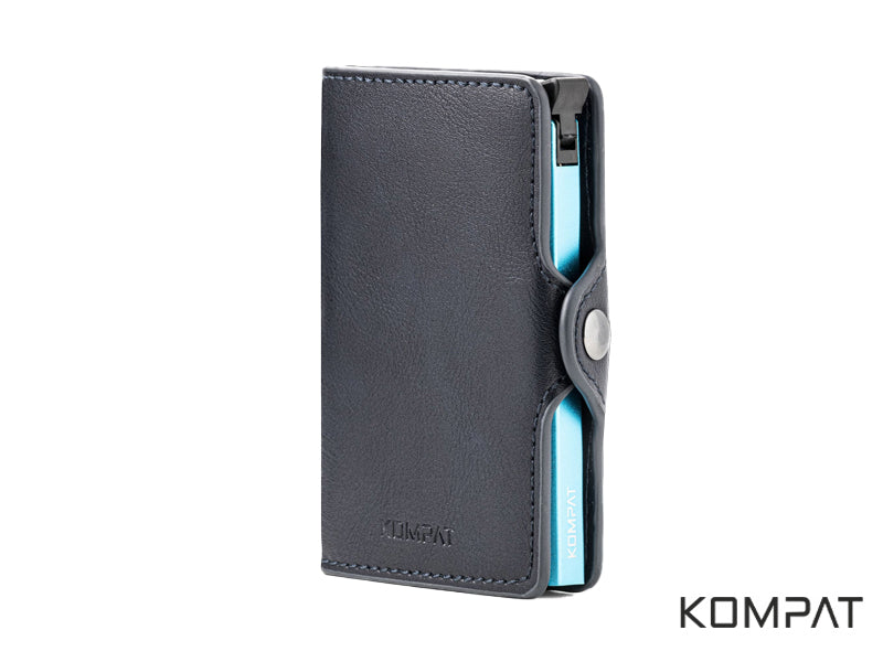 Portafoglio Kompat S CLIP anti RFID Blu Jazz