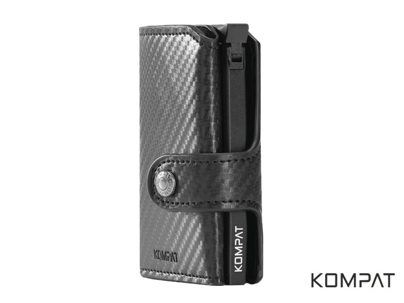 Portafoglio Kompat X CLIP anti RFID Carbon Nero