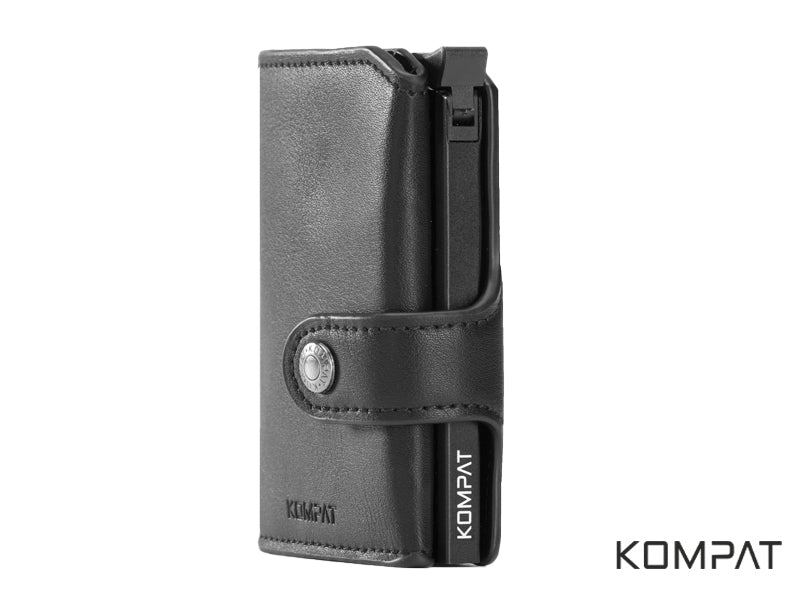 Portafoglio Kompat X CLIP anti RFID Carbon Nero