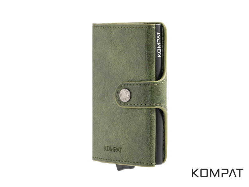 Portafoglio Kompat SX CLIP anti RFID Verde Vintage