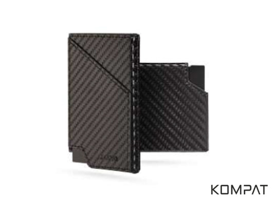 Kompat E CLIP anti RFID card holder Carbon Black