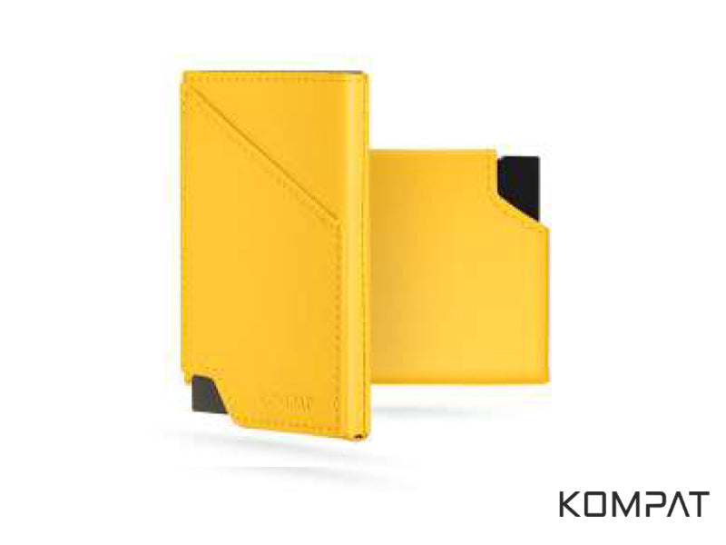 Portacarte Kompat E CLIP anti RFID Giallo