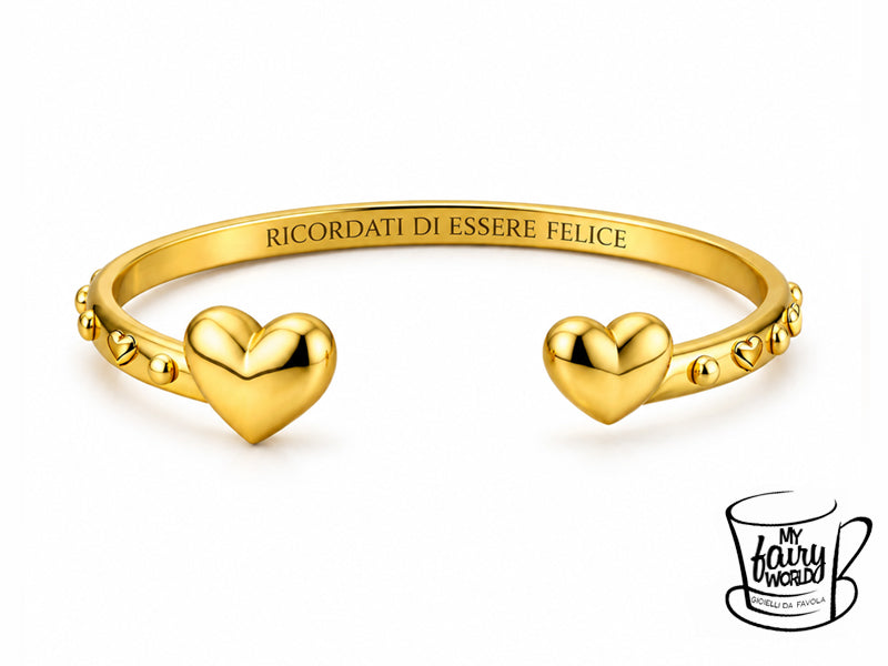 Questo bracciale nasce da quel pensiero dolce e luminoso: “RICORDATI DI ESSERE FELICE”.