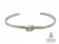 Bracciale Nodo piano marinaro rigido in acciaio