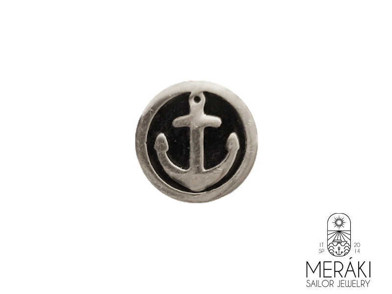 Mono orecchino Jacob finto dilatatore con ancora in acciaio inossidabile