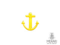 Mono orecchino Anchor giallo fluo a forma di ancora