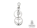 Murdoch keychain with steel anchor and rudder 