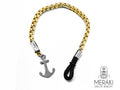 Bracciale Meraki Edward maglia snake in acciaio e chiusura con ancora