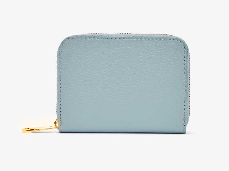 Small Origami women's wallet in genuine hammered leather 