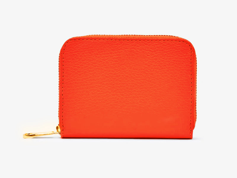 Small Origami women's wallet in genuine hammered leather 