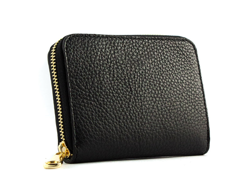 Small Origami women's wallet in genuine hammered leather 