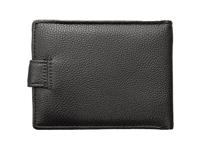 Portafogli in vera Pelle Origami progettato con chiusura a bottone, questo bifold è un mix di funzionalità e stile.