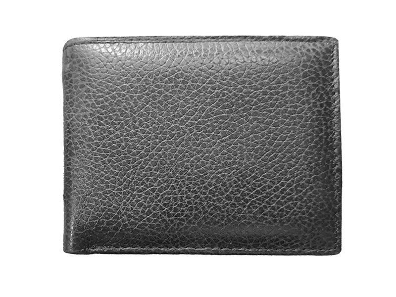 Rimani organizzato con questo splendido portafoglio in pelle nera da uomo. Dispone di 7 ampi slot per carte, 2 tasche a mezza larghezza, 1 scomparto speciale per il tuo documento d'identità e/o patente di guida, 2 tasche per le banconote, 1 tasca con cerniera a tutta larghezza e 1 tasca portamonete con chiusura a pressione.