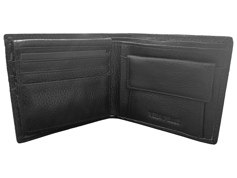 Origami geuine leather men wallet made in italy