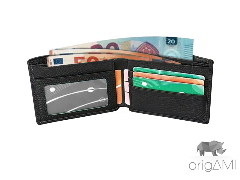 Stanco del solito portafoglio? Questo è il tuo biglietto per l'eleganza senza compromessi. Con 8 slot per carte, una finestrella per i documenti, due scomparti per le banconote e una cerniera di sicurezza, avrai tutto ciò di cui hai bisogno a portata di mano. Il suo design raffinato e la qualità dei materiali lo rendono un accessorio indispensabile.
