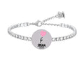 Bracciale con piccolo palloncino a forma di cuore simbolo di gioia, libertà e speranza associate al realizzare i propri sogni.