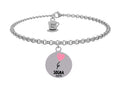 Bracciale con piccolo palloncino a forma di cuore simbolo di gioia, libertà e speranza associate al realizzare i propri sogni.