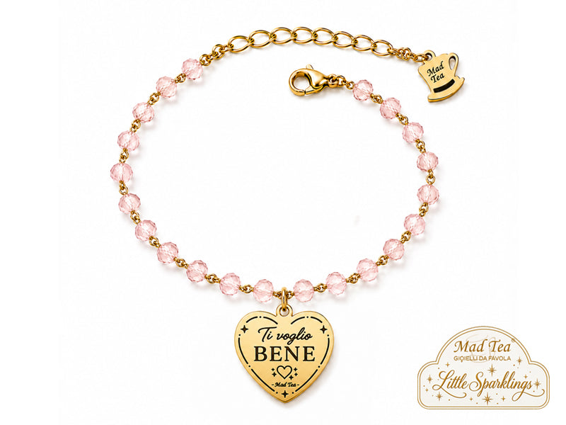 Questo bracciale nasce per custodire uno dei sentimenti più belli e più sinceri, quello che non ha bisogno di grandi dichiarazioni per essere capito.