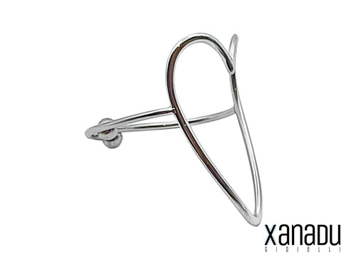 Anello Xanadu gioielli da donna in acciaio inossidabile a forma di grande cuore