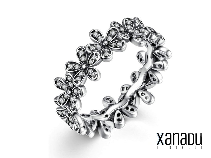 Anello Xanadu gioielli in acciaio inossidabile modello Pandora Margerite