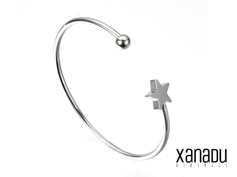Pronta per brillare? Il braccialetto bangle Xanadu è qui per te! Con il suo design originale e super-lucido, non passerai inosservata. Un tocco di magia al tuo polso!