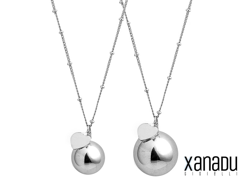 Angel Caller Necklace with Celestial Melody in Steel 
