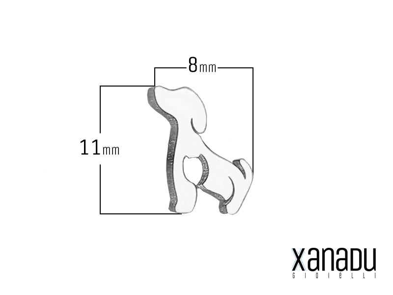 Orecchini Xanadu Gioielli in acciaio con cane e gatto