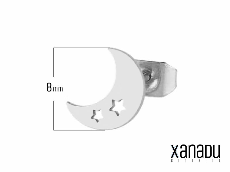 Hai mai desiderato portare con te un pezzetto di cielo? Con questi orecchini a forma di luna e stelle, il tuo desiderio è esaudito! Un tocco di magia cosmica per illuminare ogni tuo giorno. Preparati a ricevere complimenti da tutti gli amanti dell'universo!