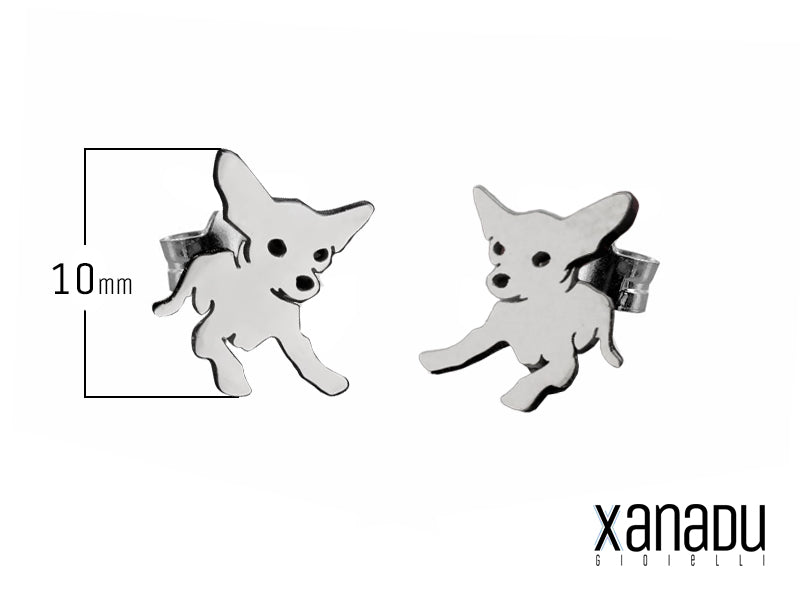 Questi orecchini sono realizzati in acciaio inossidabile di alta qualità, resistente alla corrosione e ipoallergenico. Il design a forma di Chihuahua è accuratamente realizzato, con dettagli che ne riproducono fedelmente le caratteristiche. Leggeri e confortevoli, sono ideali per l'uso quotidiano e rappresentano un'ottima idea regalo per gli amanti dei cani.