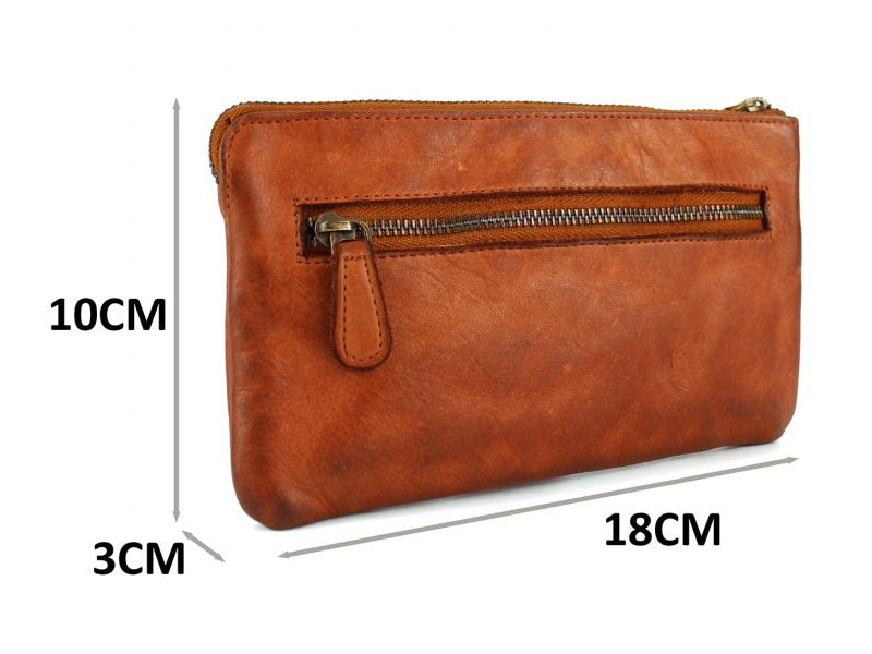 Origami card holder wallet in genuine woven leather 