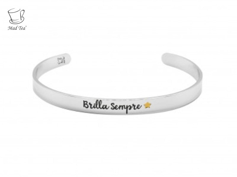 Bracciale rigido "Brilla Sempre"